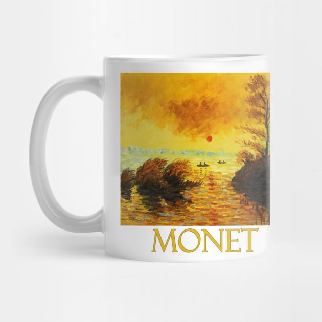 Le Coucher Du Soleil La Seine by Claude Monet by Naves